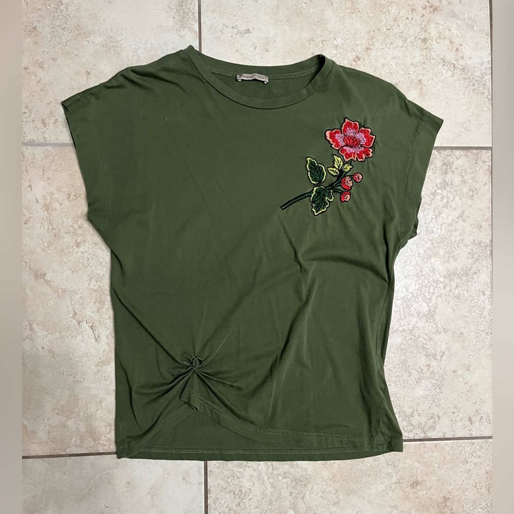 Zara embellishment tshirt